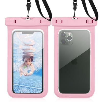 China Free Sample Hot Selling PVC Mobile Phone Bag Smartphone Case Universal Waterproof Shockproof Mobile Phone Bag Waterproof Phone Case Bag for sale