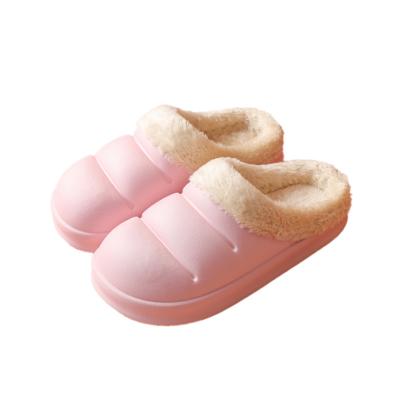 China Lightweight Waterproof EVA Cotton Slippers, Indoor Warm Toe Slippers For Women for sale