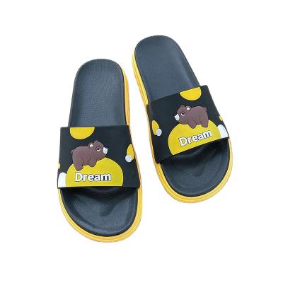 China New Top Sale Light Type Black/Green/Pink/Orange House Cartoon Sliper Slide Women Indoor Slippers for sale