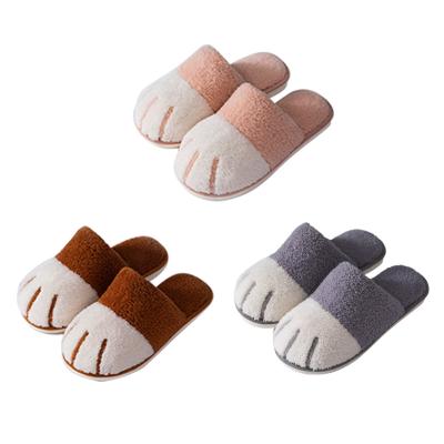 China Cute Animal House Anti-Slippery Slippers for Women Men Comfortable Foam Memory Slippers Soft Warm Slip Non-slip Rubber Sole for sale