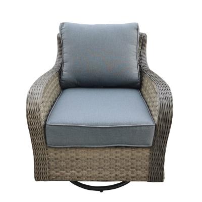 China Custom Made Modern Outdoor Simple Rotatable Lower Garden Eco-freindly Chair Outdoor Single Garden Chair Set for sale