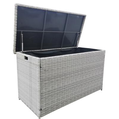 China Custom color 140*70**70CM Rattan Rectangle Deck Viable Large Outdoor Box Storage Box Storage Box for sale