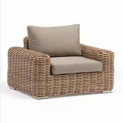 China Newest Eco-freindly Patio Garden Furniture Luxury Wicker Rattan Outdoor Sofa Set With Cushion Polyethylene Rattan for sale