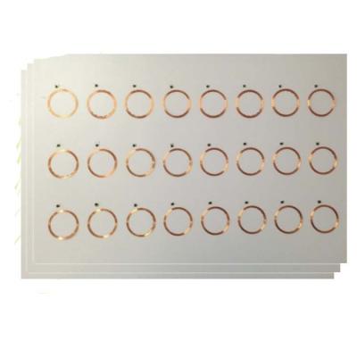 China RFID Inlay for rfid PVC prelam HF layout 13.56MHz Factory Price A4 Contactless or Contactless Smart Card Inlay for making access control card for sale