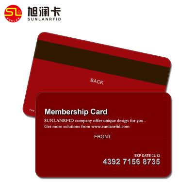 China Market Customize Cheap Plastic Magnetic PVC Sample Membership Card With Good Quality for sale