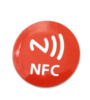 China 13.56mhz Waterproof Passive Non-contact Waterproof Nfc Rfid Chip Tags Epoxy Sticker for sale