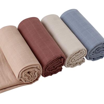 China Amazon 2022 New Design Baby Muslin Anti Static Wrap Blanket 100% Organic Cotton Blanket for sale