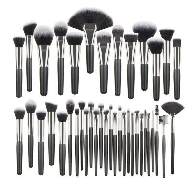 China Angular Blush Private Label 40 Pcs New Arrival High Quality Makeup Brush Set With Fan Brush for sale