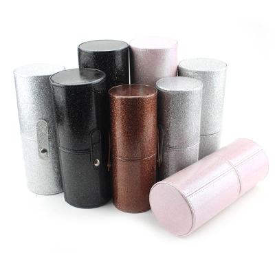 China PU Glitter Makeup Brush Cup Case for sale