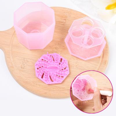 China Eco-Friendly 2 in 1 Makeup Brush Cleaning Cup for sale