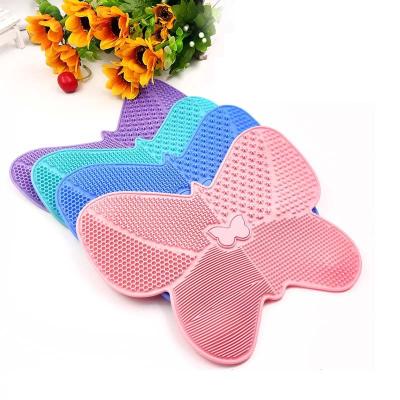 China Eco - Friendly Makeup Brush Cleaner Butterfly Shaped for sale