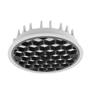 China Newest modern ultra thin 80Ra 90Ra 60 inch anti-glare honeycomb design led retrofit recessed downlight for sale