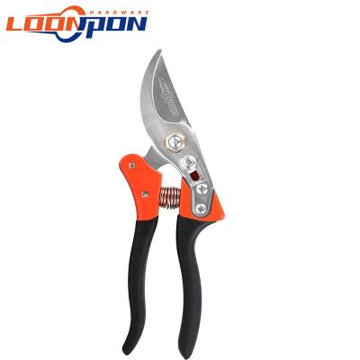 China Anti-Slip Handle Loonpon Gardening Shears Shears Scissors, 8 Inch Tree Trimmers Pruners For Plants Harvesting Herbs Fruit Flower for sale