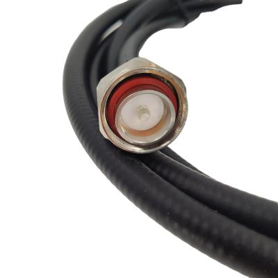 China RF 1/2 Superflexible Cable Jumper Cable / Feeder 4.3-10 male to male Right angle to straight for sale