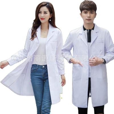 China Hospital Customized USA Women Hospital Uniforms Doctors Lab Coats With Pocket 2021 White Lab Coat for sale