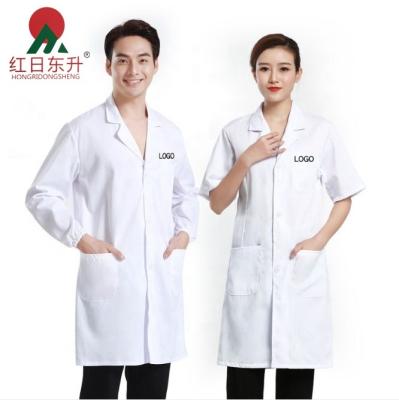 China Wholesale HOT Selling Lab Uniform Coat Doctor Uniform Mekaup White Hospital and Lab Coats in Unisex Colors for sale