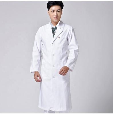 China High Quality Hospital Coat Long Sleeve Lab Coat Men Nursing Large Duty Student Self-cultivation Doctor Pharmacy Coveralls White for sale