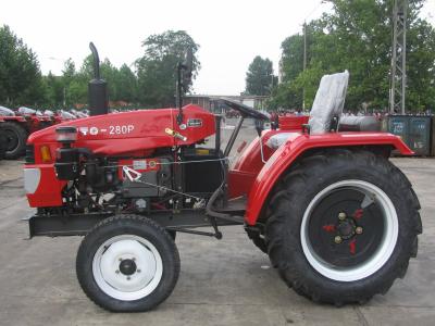 China YTO Belt driving small four wheel Single-cylinder farm tractor 28HP cultivated land & pulling goods for sale