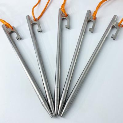 China Industrial Equipment Titanium Alloy Climbing Equipment Tent Nail Cane for sale