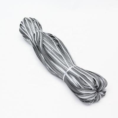 China High Visibility Sale Of High Visibility Reflective Fabric Piping Silver Reflective Fabric Tubing for sale