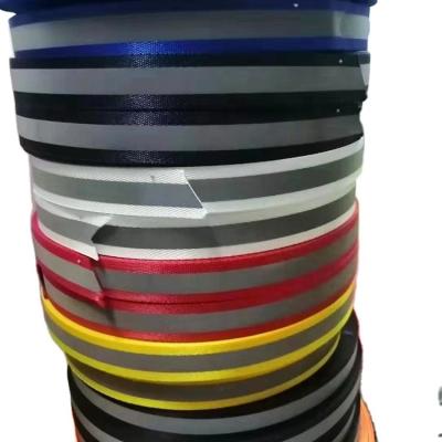 China Can Sew On Fabric For Safety Apparels Polyester High Quality Rainbow Seven Colors Webbing Tape Reflective Tape for sale