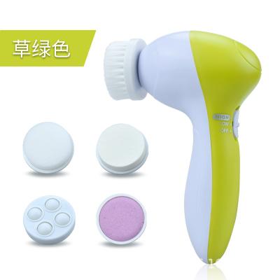 China Personal Wash/Cleansing/Care 5 in 1 Mini Beauty Massager Brush Detergent Face Wash Cleansing Machine Skin Pore Electric Facial Body Remover for sale