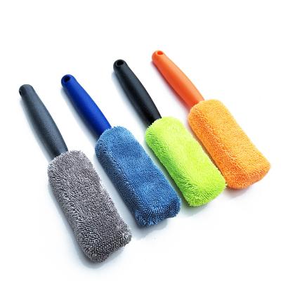 China 1PC Hand Wash Car Cleaning Brush Microfiber Wheel Rim Brush For Car Trunk Motorcycle Auto Detailing Brush for sale