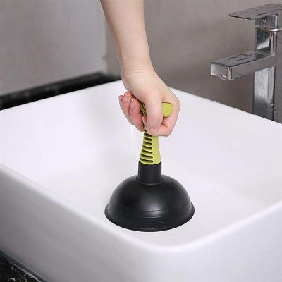 China Potent Viable High Pressure Toilet Plungers Household Sink Drain Pipeline Suction Cup Plungers Toilet Dredge for sale