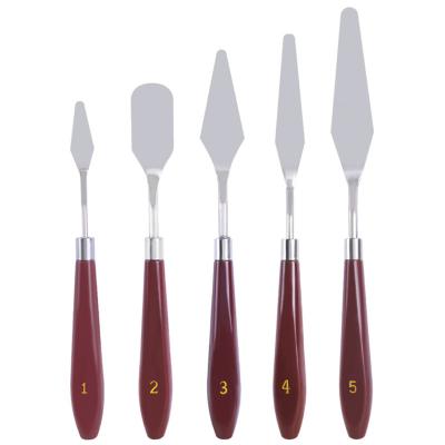 China New Viable Stainless Steel Pastry Spatula Cake Cream Icing Icing Spreader Fondant Smoothing Cake Making Tools Oil Painting Shovel for sale