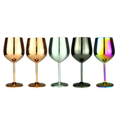 China Custom Unbreakable Glass and Factory Price Stainless Steel Red Wine Goblet with Clear Lid Unbreakable Smoked Wine Glasses for sale