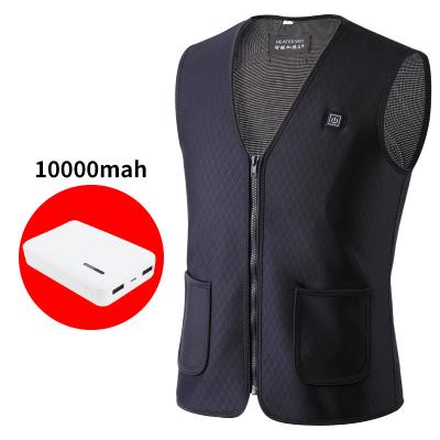 China Winter Zipper Heated Jacket Wholesale New 2022 Raincoats Heating Clothes Electric Warm Full Body Vest Heated Jacket for sale