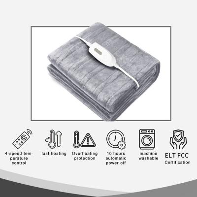 China 2022 New Anti-Static Hot Sale Winter Heated Electric Blanket USA Winter Heated Blankets For Double Throw Bed Four Gear Adjustable Heated Electric Blanket for sale