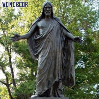 China Wondecor China Outdoor Decoration Life Size Jesus Christ Bronze Statue For Sale for sale