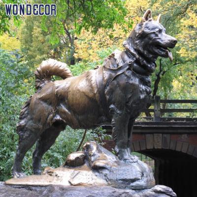 China China Wondecor Life Size Outdoor Garden Decoration Sculpture Dog Bronze Animal Statue for sale