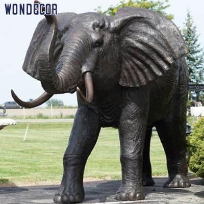 China Large Size Outdoor China Wondecor Metal Copper Elephant Bronze Statues On Sale for sale