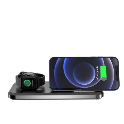 China Cheap High Quality Desktop 3 in 1 Car Wireless Charger for Cell Phone Watch for sale