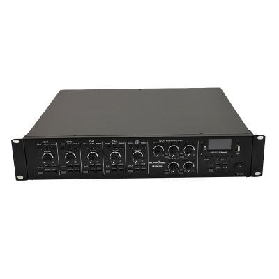 China SURPASS Professional 4 Zone 5 Channels Amplifier Support USB Blue SD Tooth Matrix Mixer Amplifier MX4120 for sale