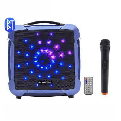 China English Voice Prompt Karaoke Blue-tooth Trolley Speaker DJ Party Speakers Sound Equipment Large/Luxury Outdoor Amplifiers/Speaker Loudspeaker Audio Box for sale