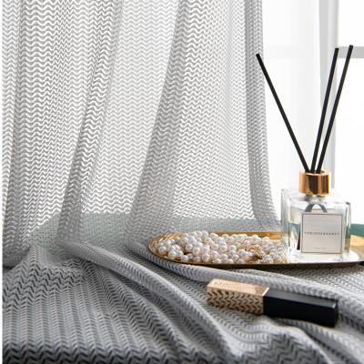 China Wholesale Blackout 2021 Latest Design Comfortable Sheer Modern Tulle Curtains For Living Room for sale