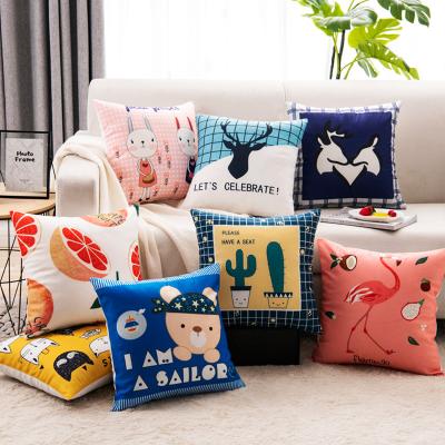 China Anti-Pull Square Pillow Covers Home Decorative Throw Cushion Cover Squares Geometric Patterns Pillow Cases For Sofa for sale