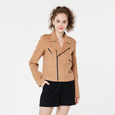 China Anti-wrinkle factory OEM fashion elegant blazers suits slim coat blazer woolen women for sale