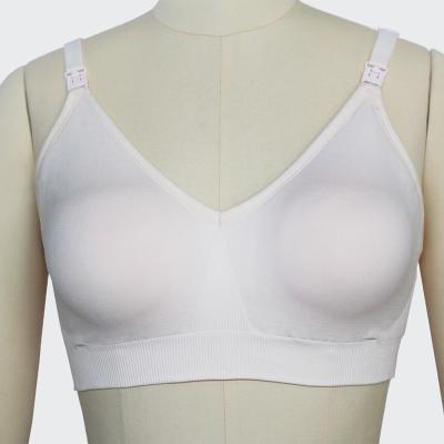 China Antibacterial Custom Maternity Nursing Seamless Nursing Bra Hands Free Pumping Bra For Women for sale