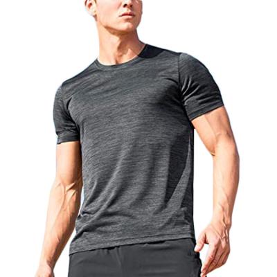 China Seamless Round Neck Anti-Wrinkle Sports Gym Running Workout Thin Short Sleeve T-Shirt Top for sale