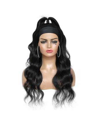 China Body Wave Factory Main Band Wig For Black Women,Brazilian Virgin Hair Wigs Headband Wigs Hair Wave for sale