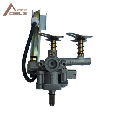 China Gas Capable Gas Cooker Accessories Parts Dual Valve Gas Control Valve For Stove Cooktop Parts for sale