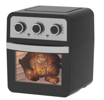 China Adjust Time And Temperature Control Adjust Time And Knob Temperature Control 12L Multifunction Mechanical Convection Rotisserie Non-Oil Dehydrator Bake Toaster Oven Electric Air Fryer Oven Reheating for sale