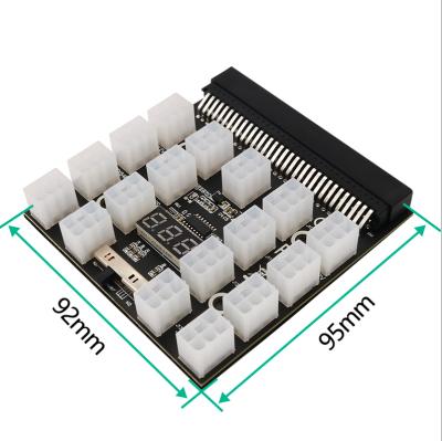 China 17 port breakout plastic panel 6PIN pcie 12V video card for PSU converter board for sale