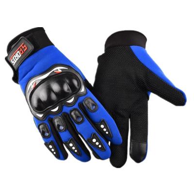 China Full Finger Protective Knuckle Touch Screen Factory Anti Slip Motorcycle Racing Gloves for sale