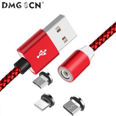 China 2A Fast Charging Magnetic Charging Cable 3 in 1 USB Cable Wholesale Magnet Charger Fast Charging USB Cable for sale