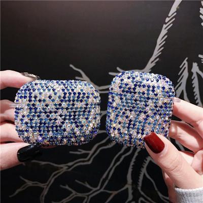 China Easy To Install Or Remove 3D Bling Diamonds Luxury Cute Wireless Earphone Accessories Hard Case For Airpods 2 1 Protective Filling Bag for sale